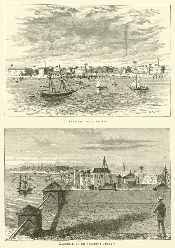 Zanzibar (gravura) de French School