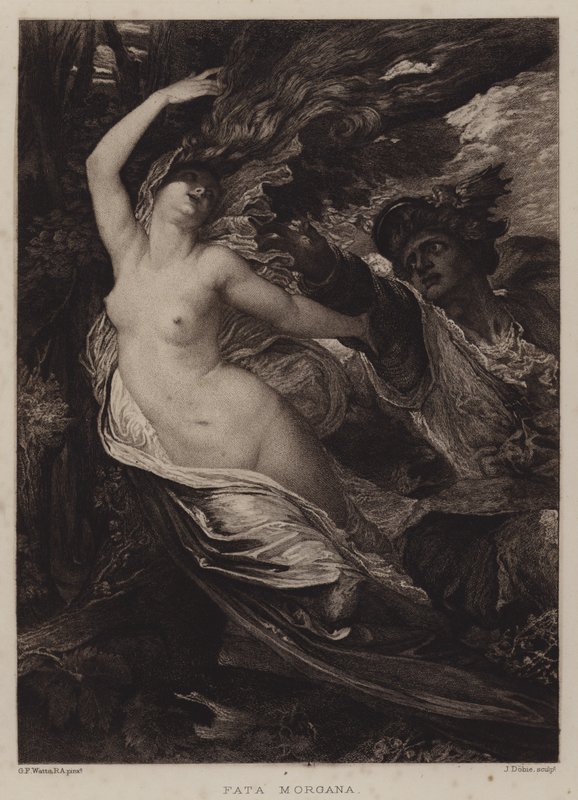 Garota Morgana de George Frederick Watts