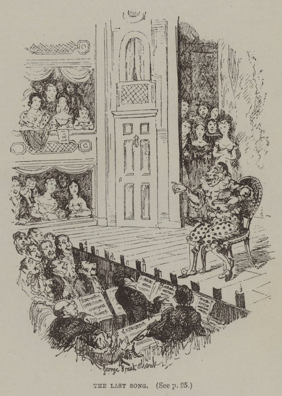 A Última Canção (gravura) de George (after) Cruikshank