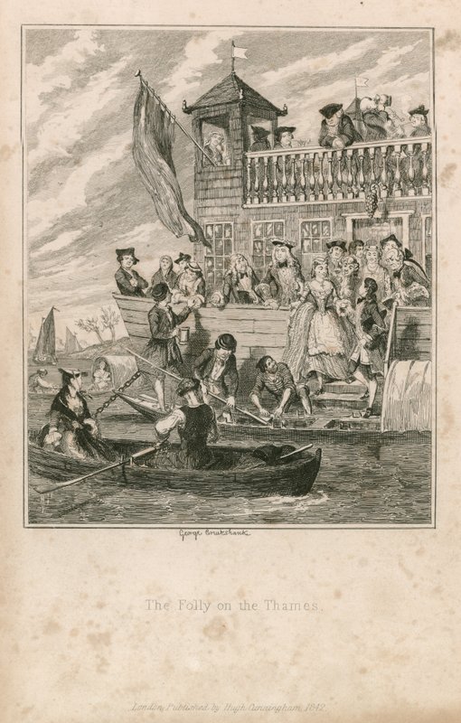 A loucura no Tamisa de George Cruikshank