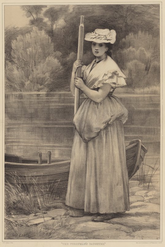 A filha do barqueiro de George Dunlop Leslie