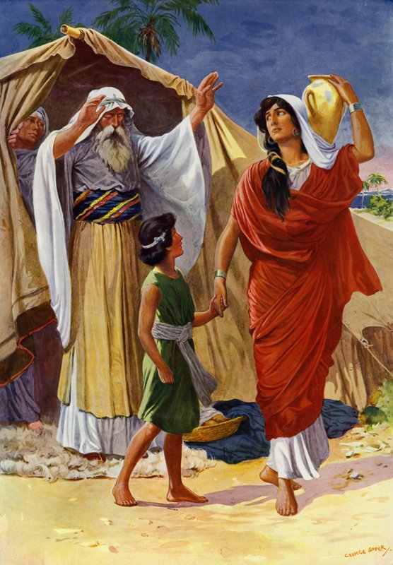 Hagar And Ishmael (cor litho) de George Soper