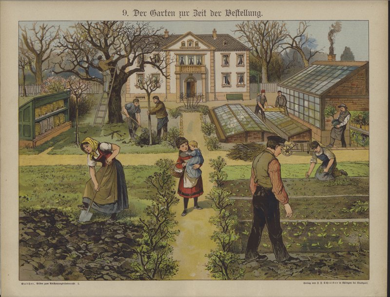 Jardim (cor litho) de German School