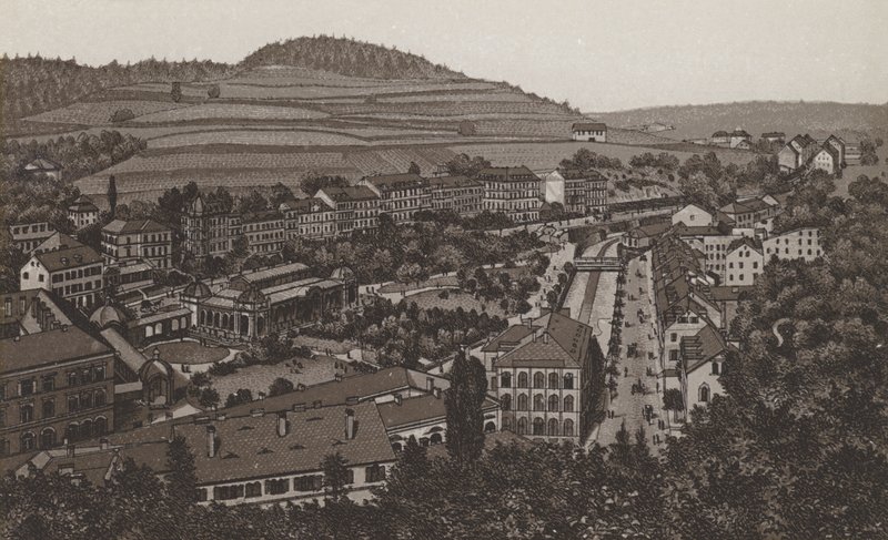Fila do jardim (litho) de German School