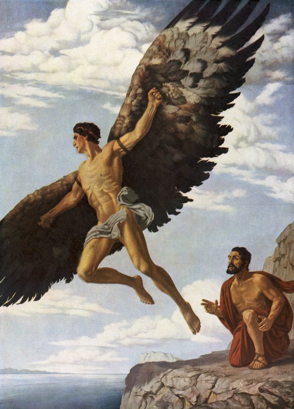 Icarus (cor litho) de German School