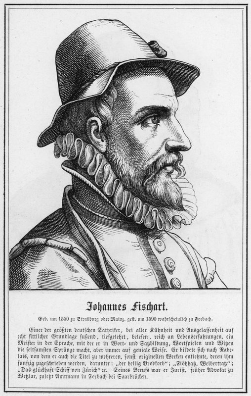 Johannes Fischart (gravura) de German School