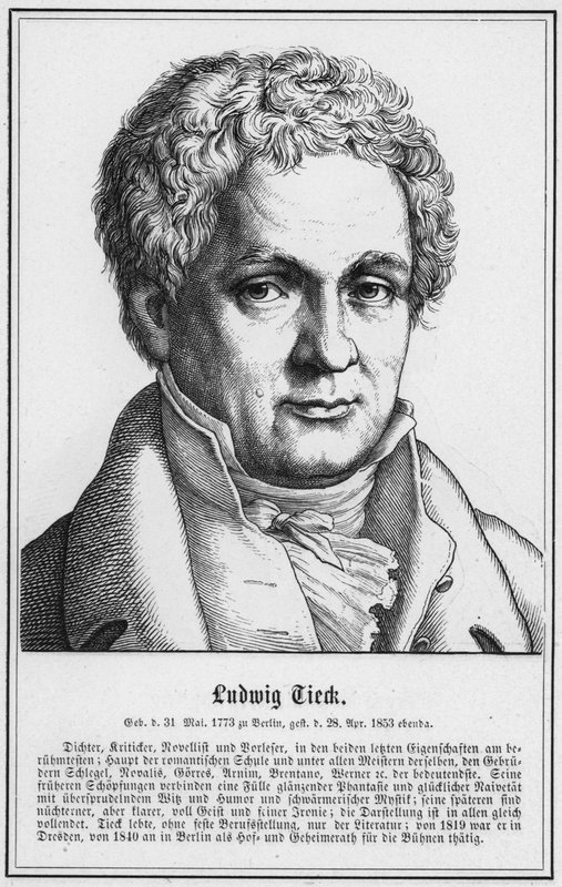 Ludwig Tieck (gravura) de German School