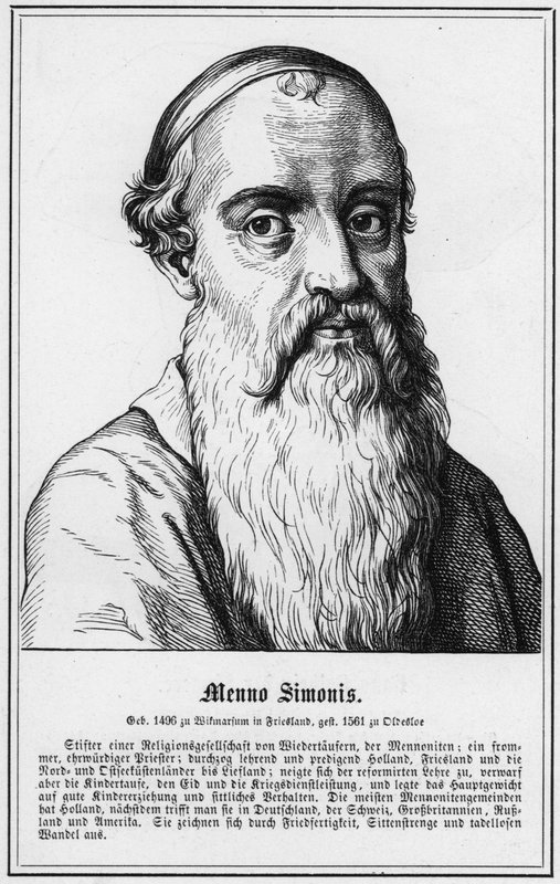 Menno Simonis (gravura) de German School