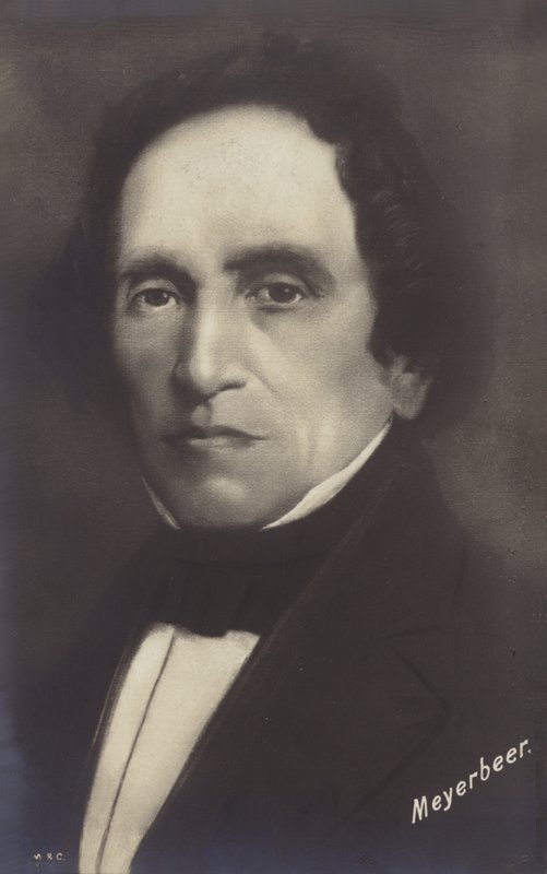 Retrato de Giacomo Meyerbeer de German School