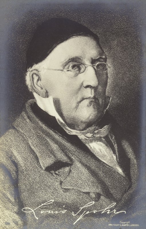 Retrato de Louis Spohr de German School