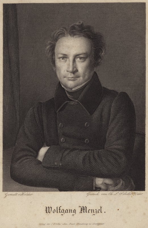 Retrato de Wolfgang Menzel de German School