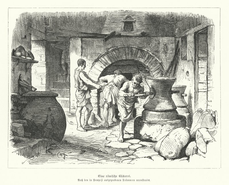 Padaria romana (gravura) de German School