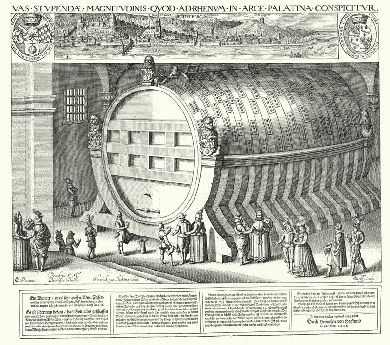 O Tun de Heidelberg (gravura) de German School