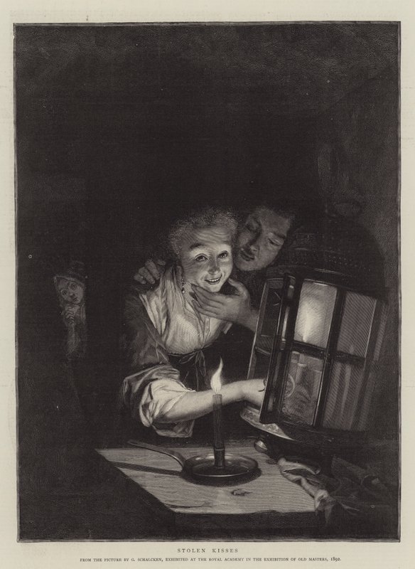 Beijos roubados de Godfried Schalcken