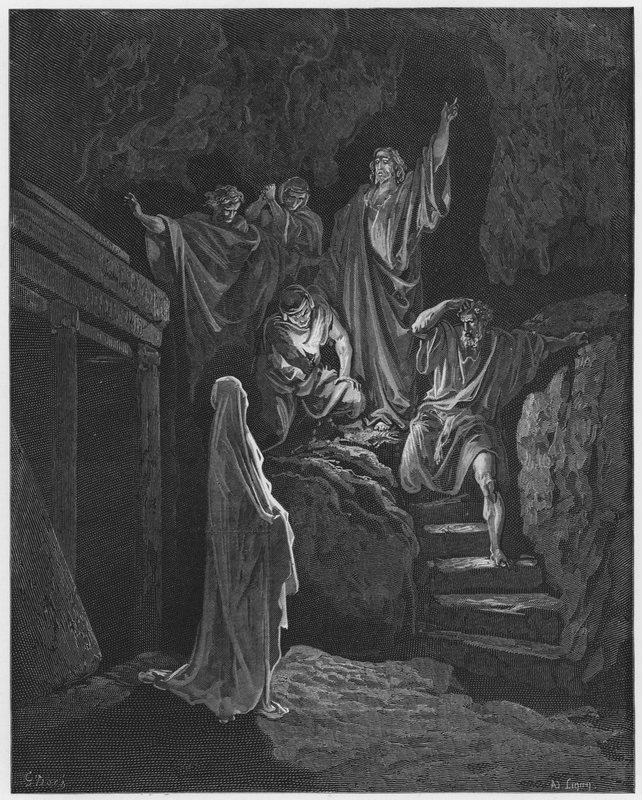 Gustave Dore Bíblia: Ressurreição de Lázaro de Gustave Dore