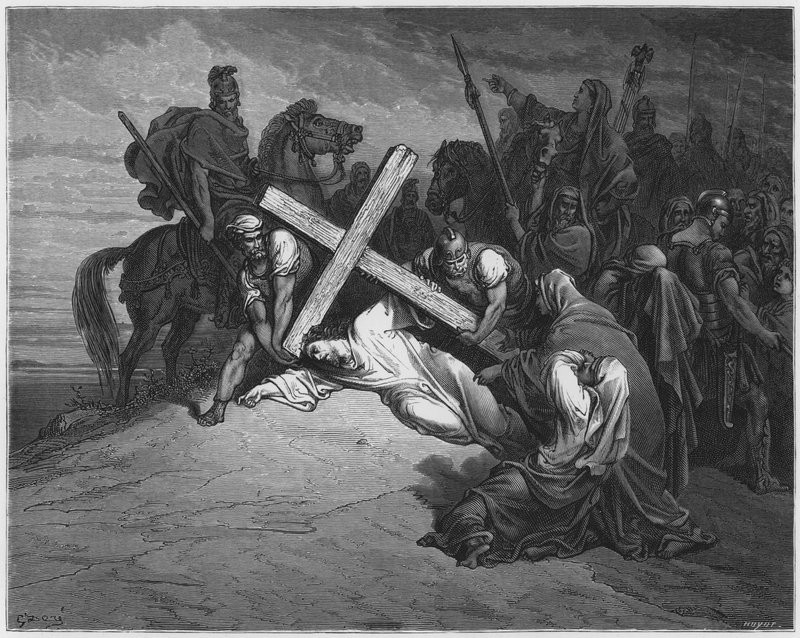 Gustave Dore Bible: A chegada ao Calvário de Gustave Dore