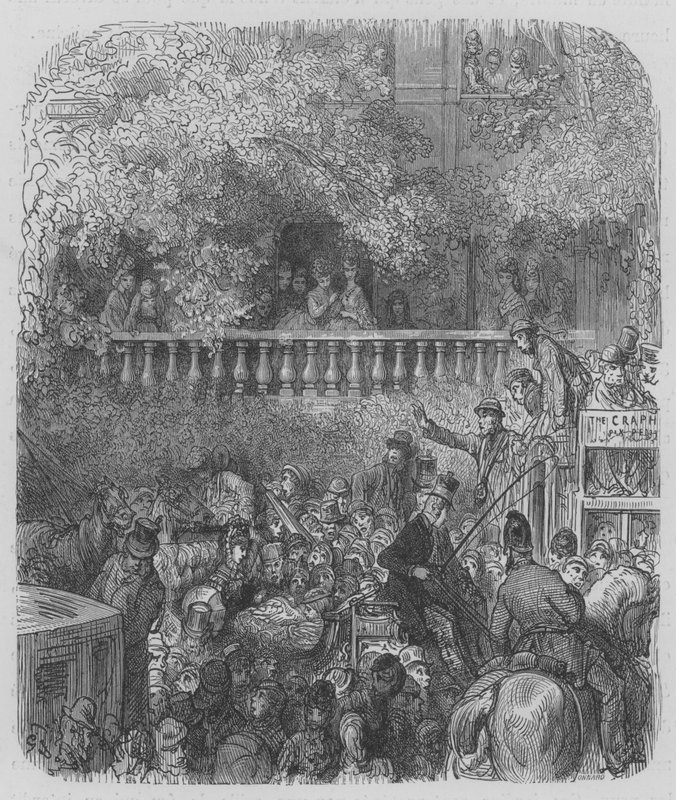 O Derby, na estrada de Gustave after Dore