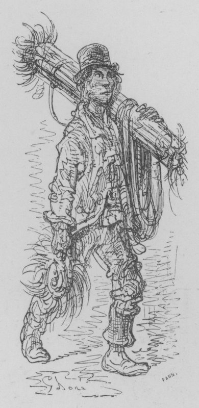 A varredura de chaminé de Gustave after Dore