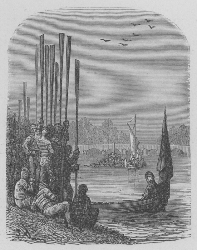 The Regates, esperando de Gustave after Dore