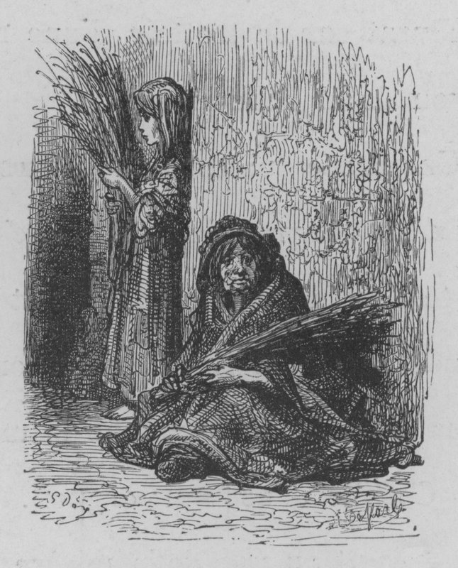 Traders de lavanda de Gustave after Dore