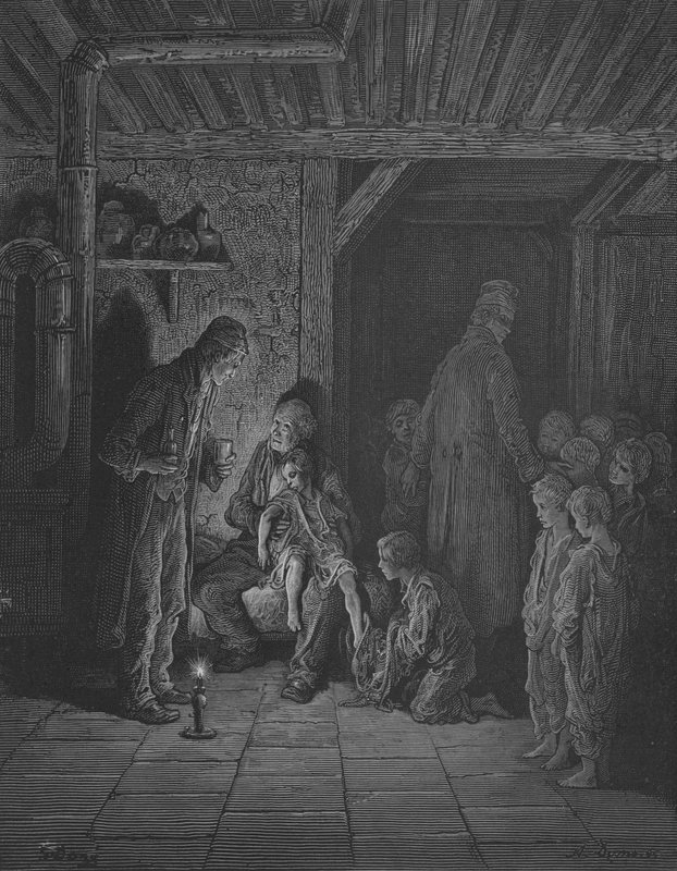 Uma casa de refúgio de Gustave after Dore
