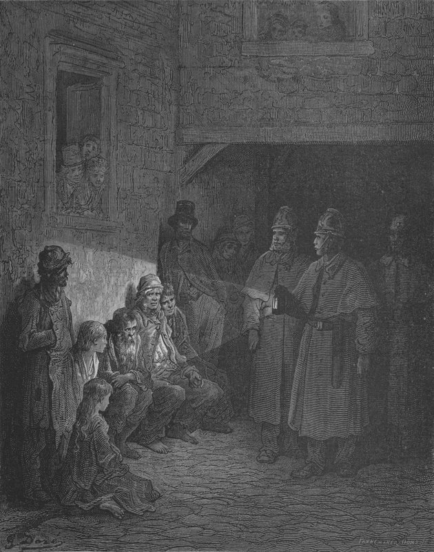Uma Rodada Policial de Gustave after Dore