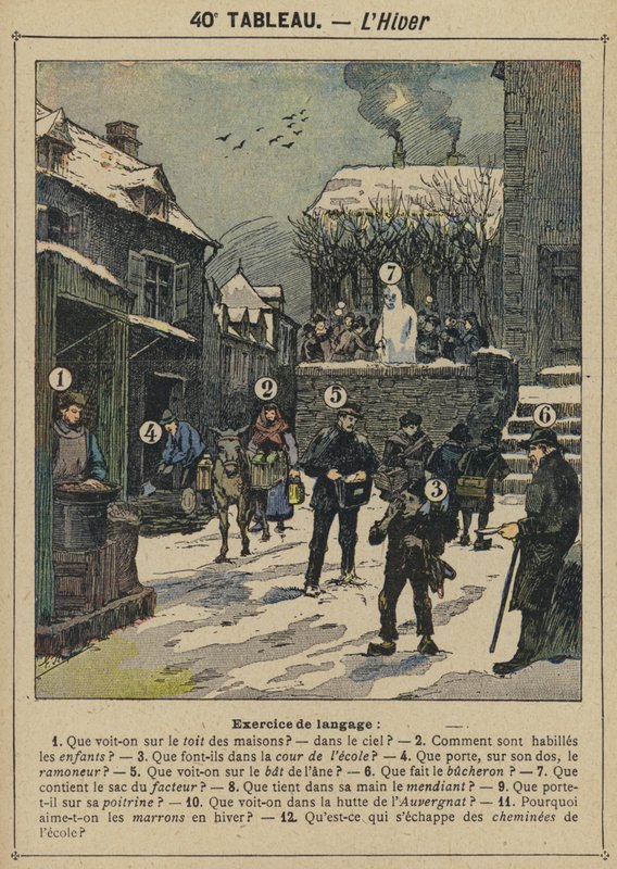 Inverno (cor litho) de Gustave Fraipont