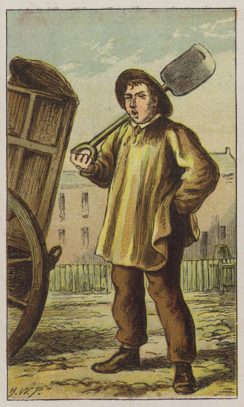 Dustman (cor litho) de H.W. (after) Petherick