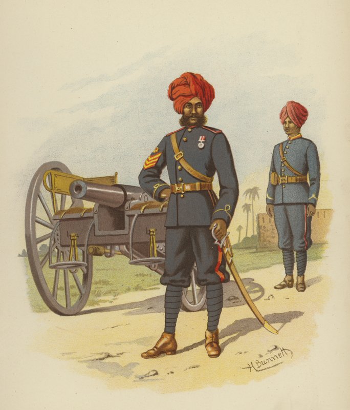 A artilharia de Bombaim de H. Bunnett