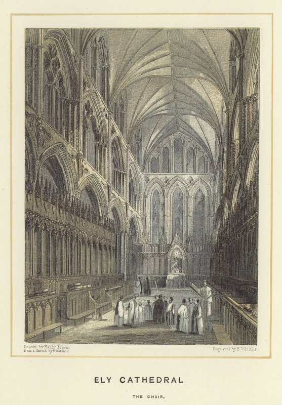Ely Cathedral, o coro de Hablot Knight Browne