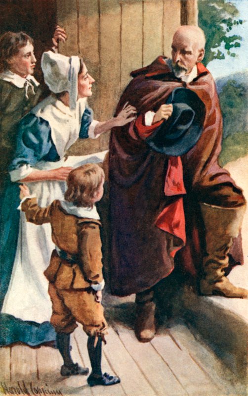 O visitante de Christiana de Harold Copping