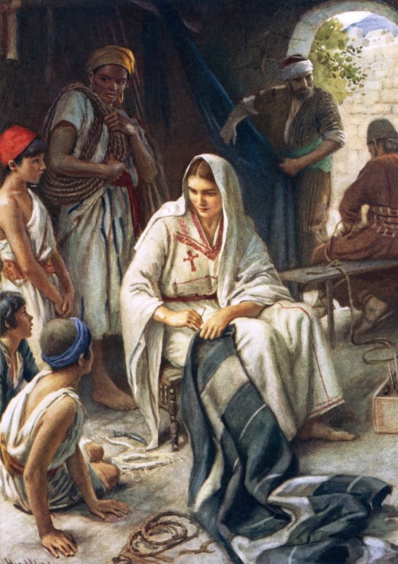 Priscilla (cor litho) de Harold Copping