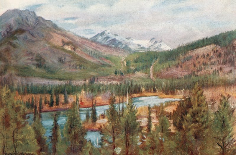 O rio da curva em Banff de Harold Copping