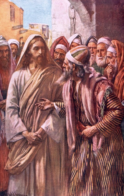 A questão dos saduceus de Harold Copping