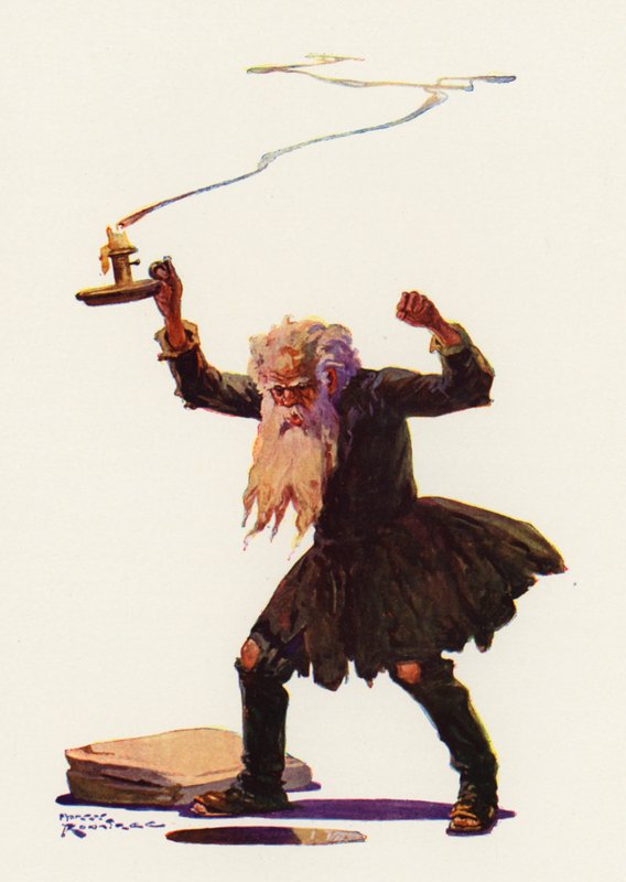 O Avarento (lito colorido) de Harry Rountree