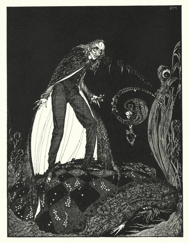 Edgar Allan Poe: The Tell-Tale Heart (litografia) de Harry Clarke