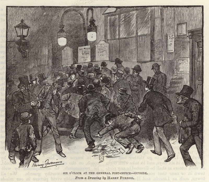 Seis horas no Correio Geral de Harry Furniss