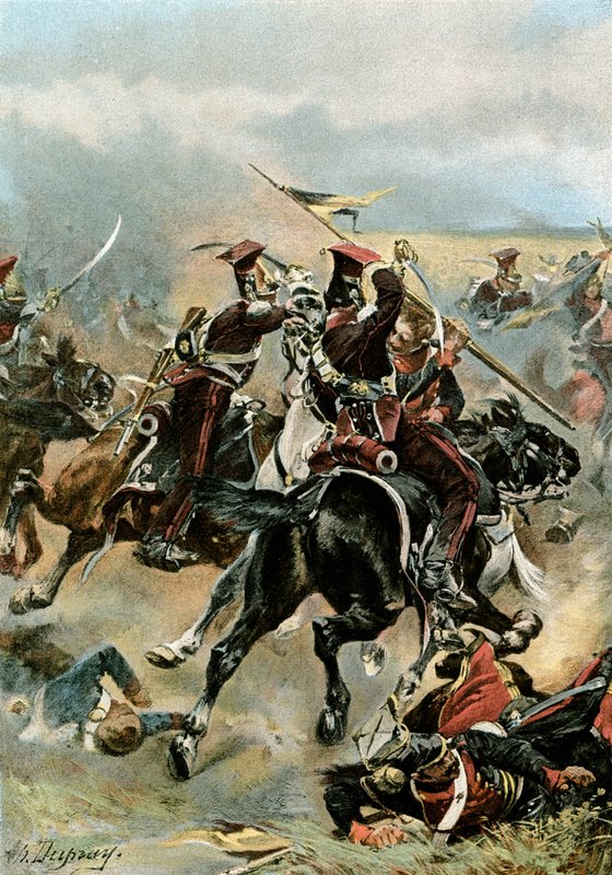 O cavalo claro em Wagram de Henri Louis Dupray