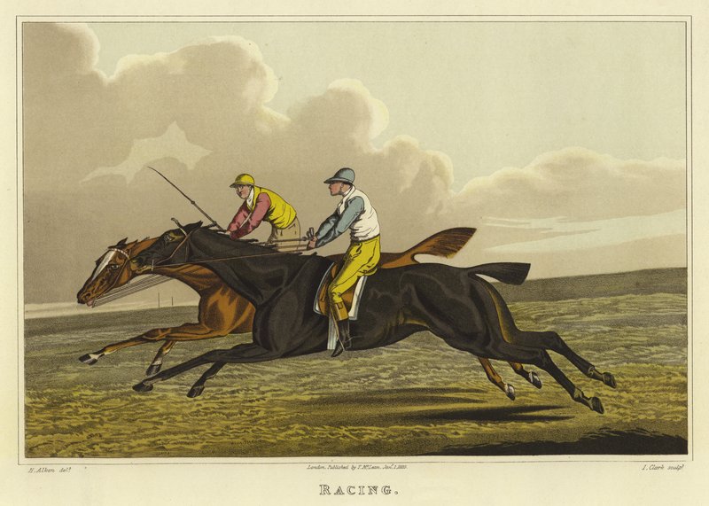 Corrida (cromolito) de Henry Thomas Alken