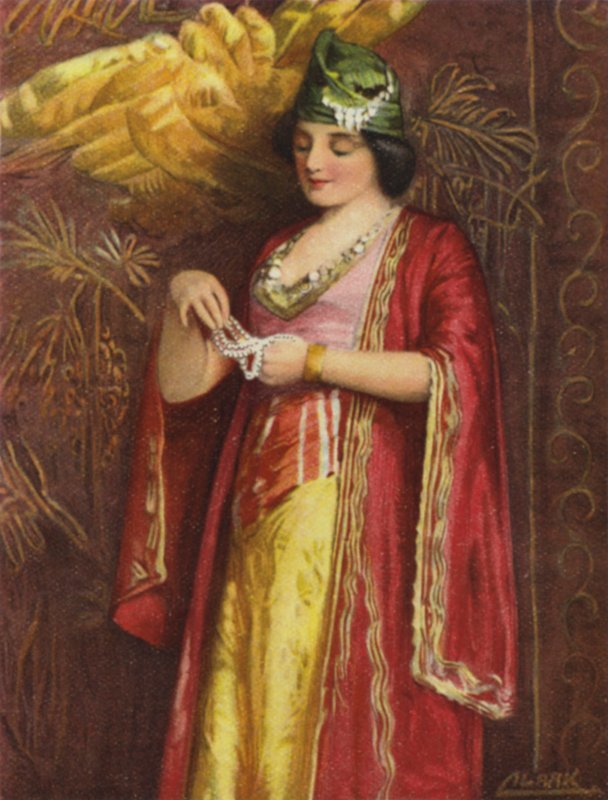 A mulher de um comerciante, Damasco (cor litho) de Henry Andrew Harper