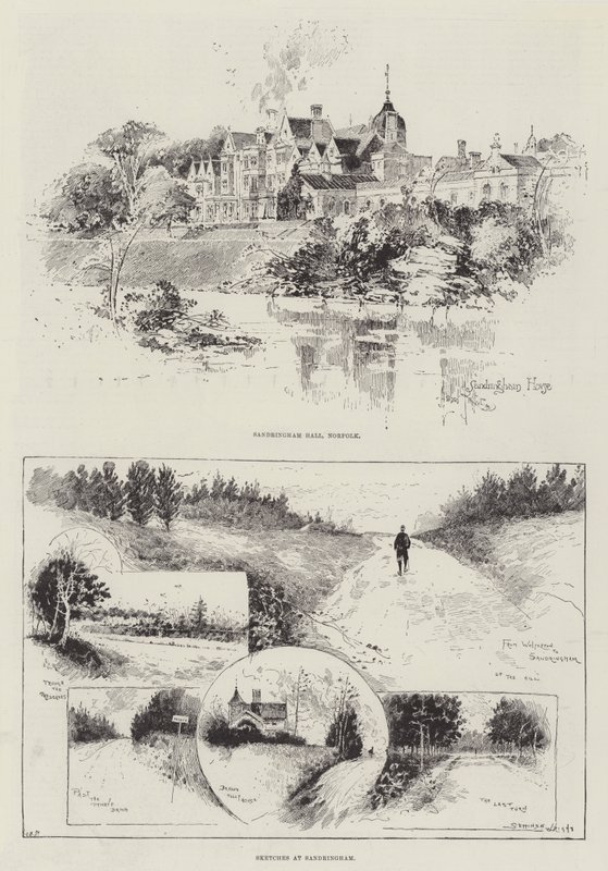 Esboços de Sandringham de Herbert Railton