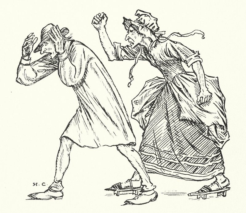 Sr. e Sra. Vinagre (gravura) de Herbert Cole
