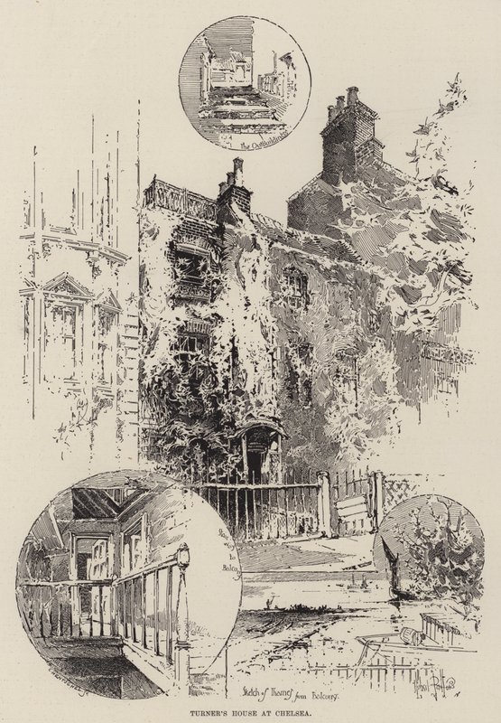 Casa de Turner no Chelsea de Herbert Railton