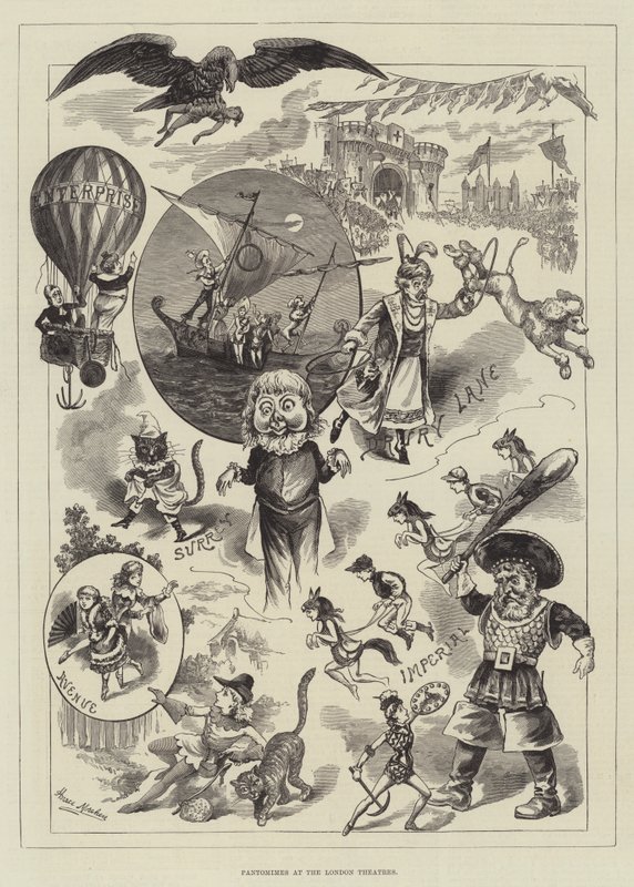 Pantomimas nos teatros de Londres de Horace Morehen