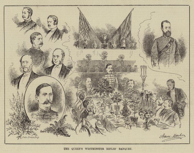 Banquete dos Fuzileiros de Westminster da Rainha de Horace Morehen