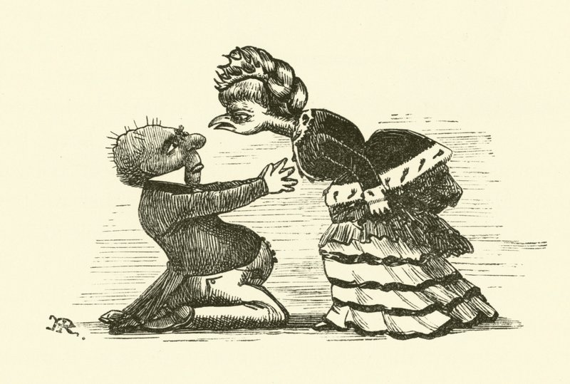 Henpecked marido (gravura) de Hugh Rowley