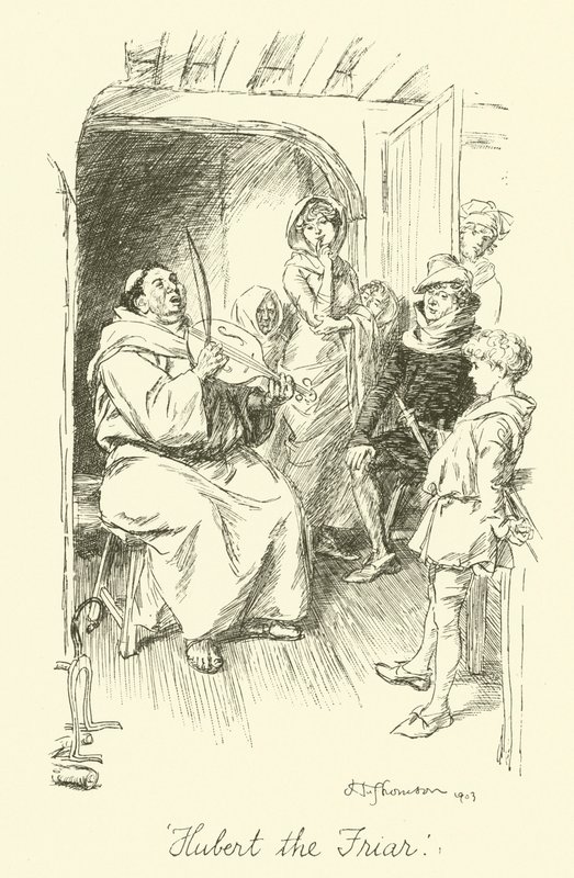 Hubert, o Frade (Litho) de Hugh Thomson