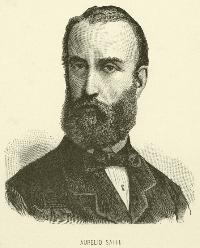 Aurelio Saffi (gravura) de Italian School