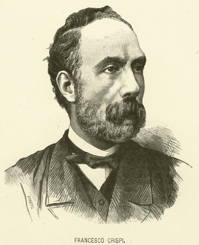 Francesco Crispi (gravura) de Italian School