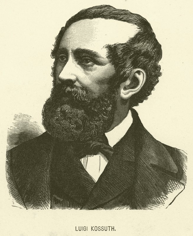 Luigi Kossuth (gravura) de Italian School